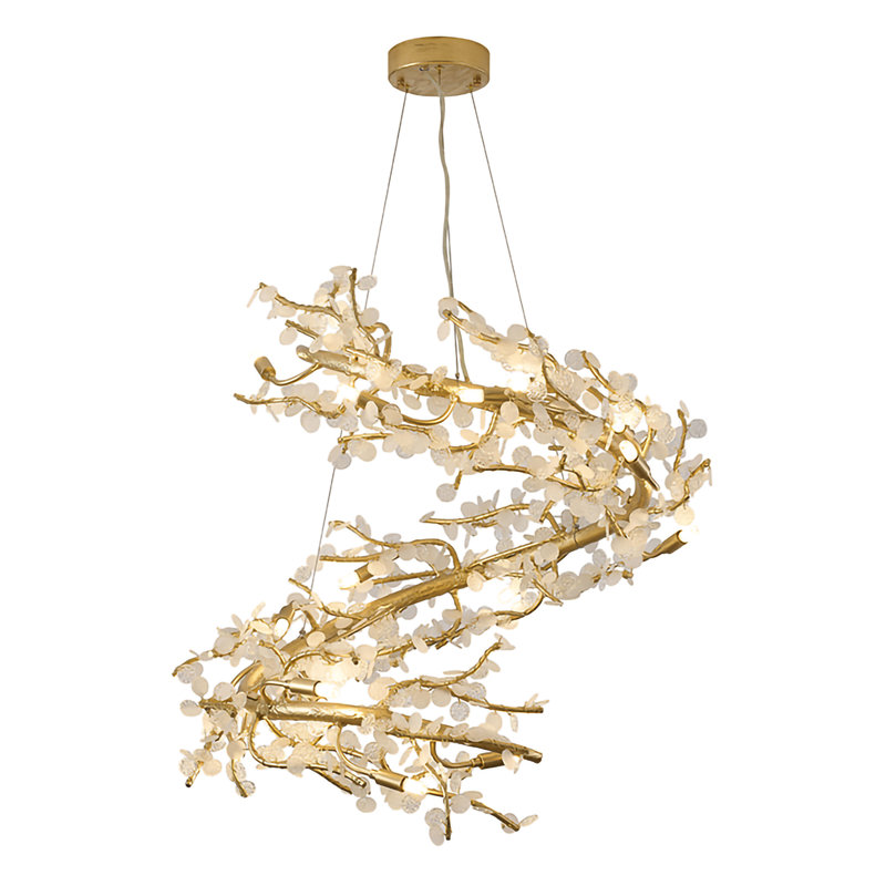 Lustre transitionnel en aluminium 18 lumières 
