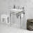 Kingston Brass Edwardian 24-Inch Ceramic Console Sink with Brass Legs (8-Inch, 3-Hole)-66069189-122059461