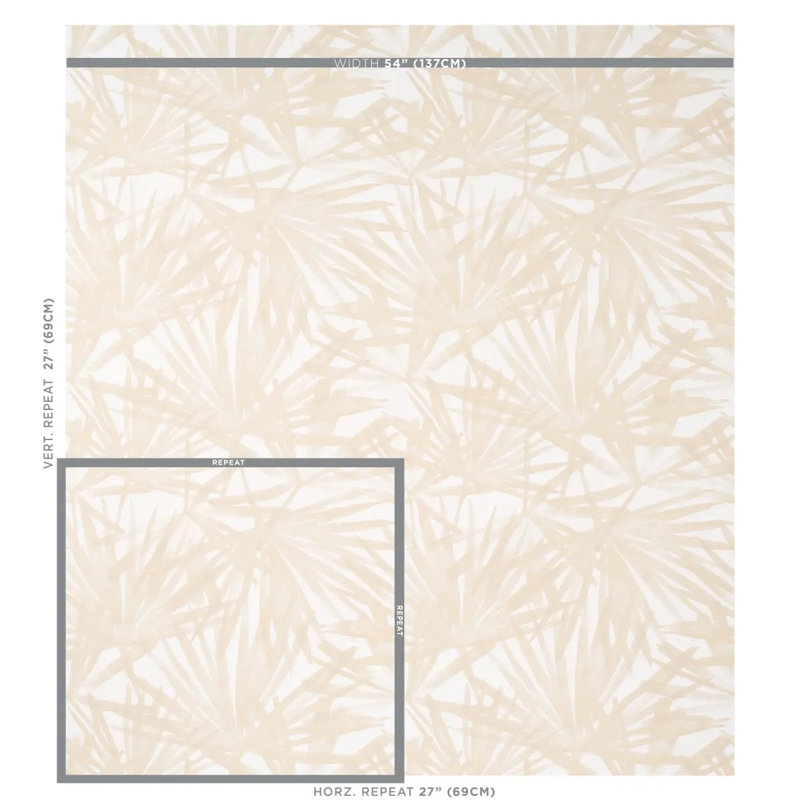 Sunlit Palm Wallpaper, Sand
