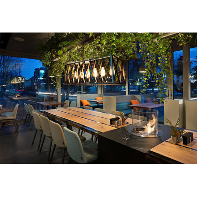 Luminaire suspendu linéaire à 6 lumières pour îlot de cuisine Tempy