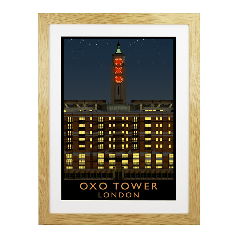 Richard O'Neil - Print, Oak Wood Frame, 54 cm H x 44 cm W x 2.2 cm D