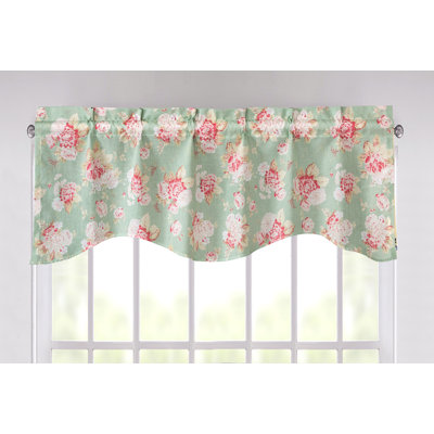 Aeshia Floral Scalloped Window Valance