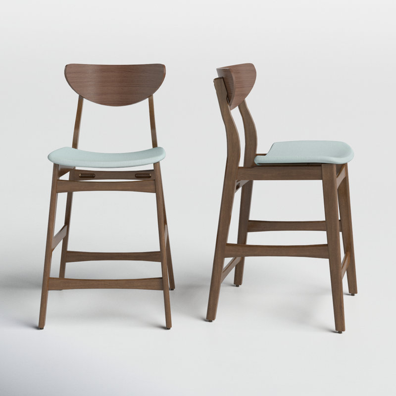 Fitz 24" Counter Stool, Mint, Walnut