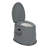 Portable Toilet With Non-Slip Mat Grey-123721129