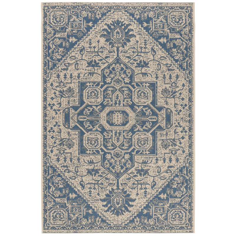 Adler Performance Oriental Indoor/Outdoor Area Rug, Rectangle 2'2" x 4'