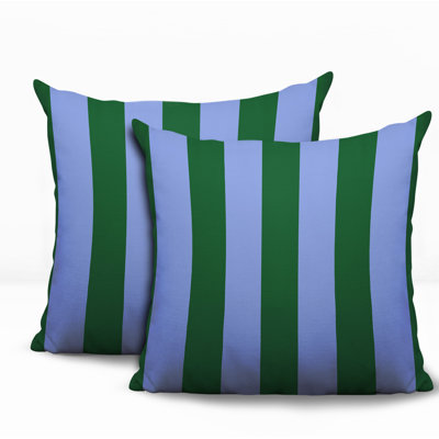 Ensemble de coussins réversibles intérieur / extérieur Stan Stripe