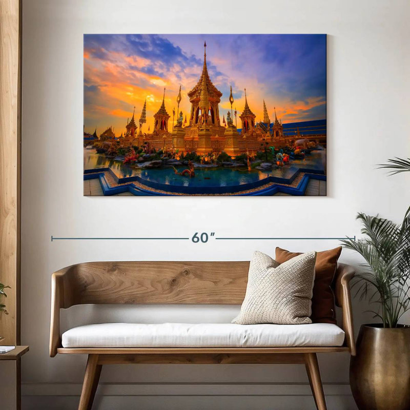 Lilie Golden Royal Crematorium, Thaïlande, H 32 po x l 48 po