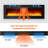 60 inch Electric Fireplace Wall-Mounted Recessed 750/1500W 5120 BTU Heat Output Fireplace Heater with Remote Control Timer 12 Adjustable Flame Colours Brightness Log Set Crystal Stones