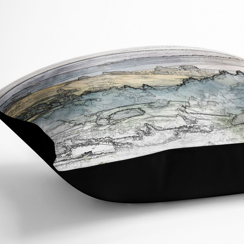 Square Throw Cushion, Black, 40cm H x 40cm W x 15cm D