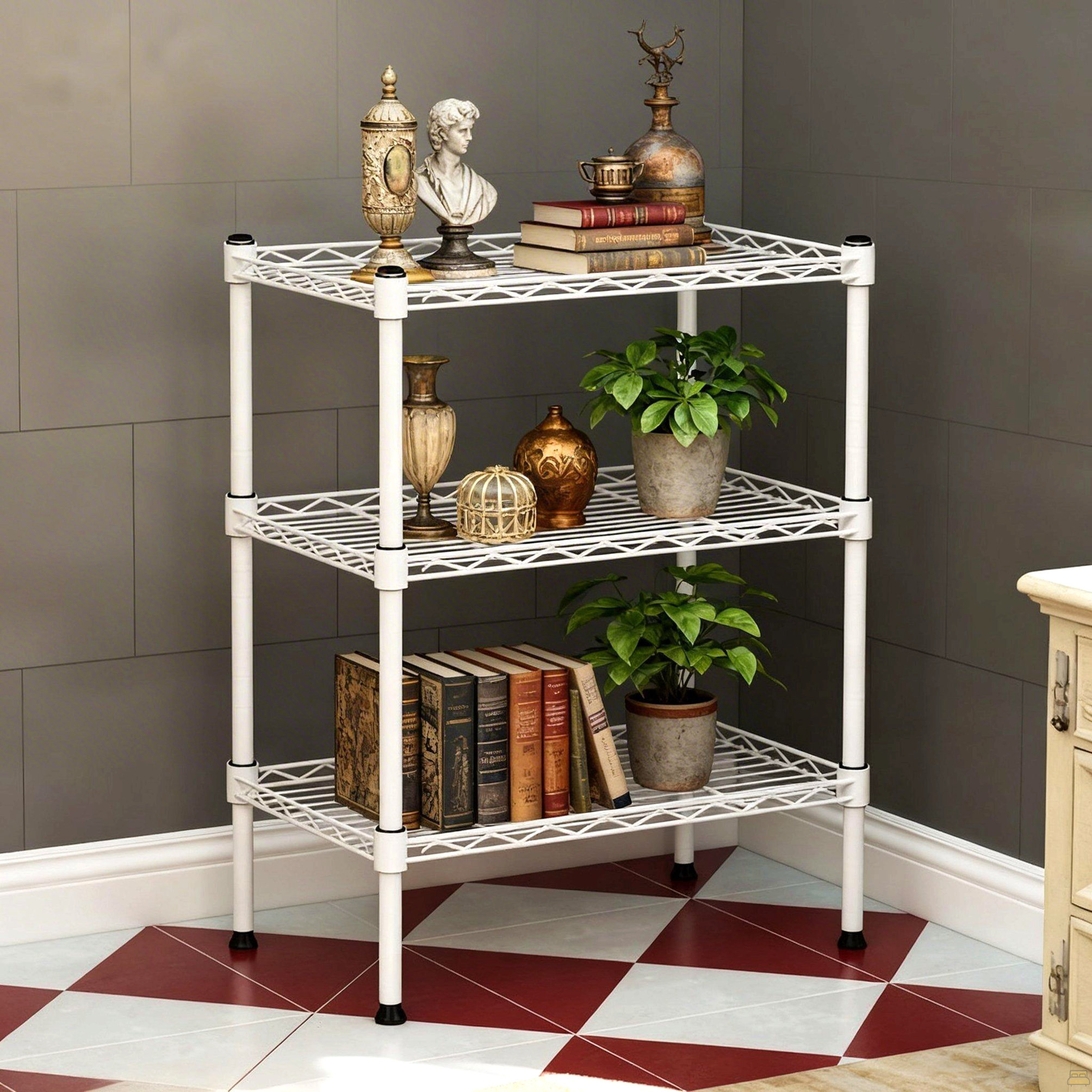 Unstoppable momentum 6987 Metal Storage Rack Small 3 Tier Shelves ...