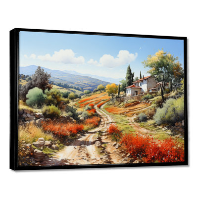 Maison de campagne en Toscane, Italie - salon d'art mural campagne
