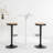 Jaina 15.2" W Solid Wood Swivel Adjustable Height Bar Stool -731064503-731064501