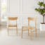 Metteman Circular Oak Veneer Dining Table With 4 Oak Arvillia Chairs - Starburst Leg Design