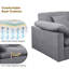 Canapé modulaire surdimensionné réversible à assise profonde 7 pièces 144 po Chenille-1478734111-1478734096