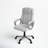 Kalman Mid-Back LeatherSoft Executive Swivel Office Chair with Padded Arms-1511468186