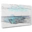 Blue Boat Upon The Beach In Abstract - Wrapped Canvas-55312021