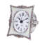 Petite horloge de table en cristal avec quartz et strass rose