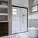 44'' - 48'' W x 72" H Double Sliding Semi-Frameless Shower Door with SGCC Certified Clear Glass