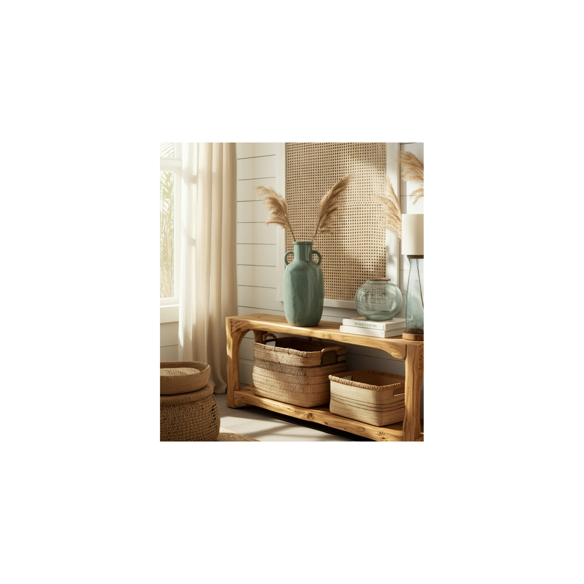 Ambrielle 24'' Handmade Stoneware Table Vase