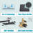 Male NPT 12 Inch High Pressure Rain Shower Head and Tub Faucet with Hand Shower in Matte Black (Valve and Diverter)