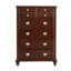 Commode verticale avec boutons ornés