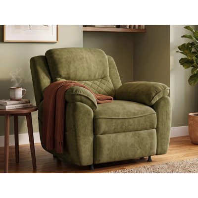 Fauteuil inclinable électrique en velours de 37 po de largeur