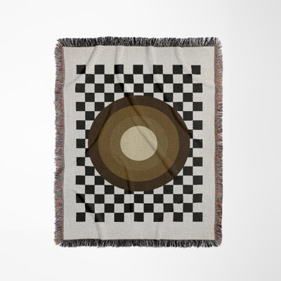 Target Geometric Cotton Blend Blanket Throw