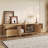 Boho TV Stand with Rattan Doors, Storage for 85 Inch TV