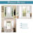 Privacy Non-See-Through Door Sheer White French Door Curtain-894627195