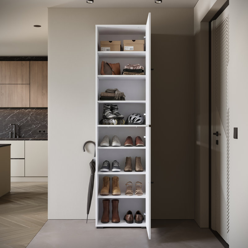 Temia Laminate Wardrobe, White