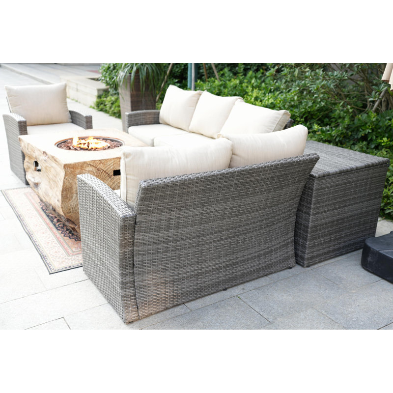 Columbo 6 - Person Patio Conversation Set with Cushions