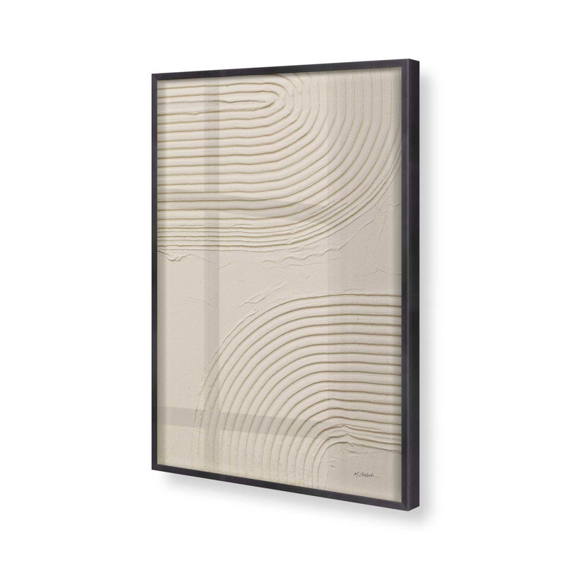 Echoed Curves in II, H 15,25 po x l 12,25 po, Zinc patiné