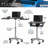 Folding Table Laptop Cart, Graphite