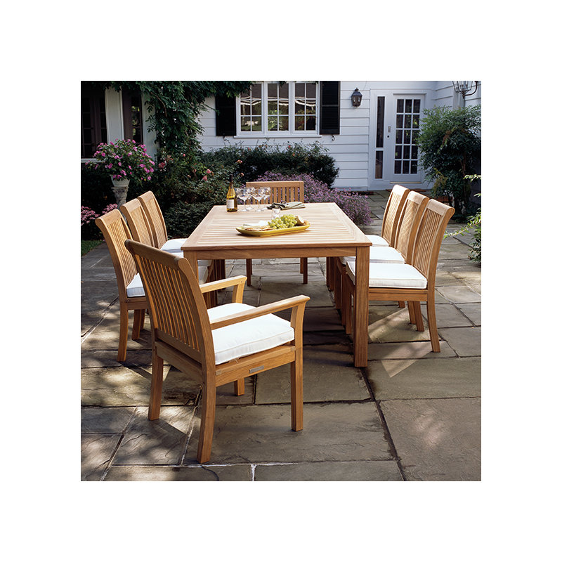 Wainscott Outdoor Dining Table, 42" W x 85" L x 29" H