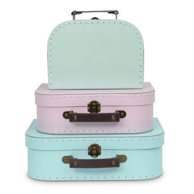 3 Peice Paperboard Suitcases Box Set