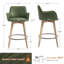 Tabouret de comptoir pivotant en cuir Ashwood-469968456