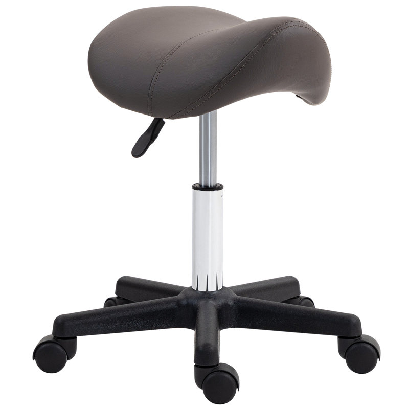 Adjustable Height Lab Stool, Black