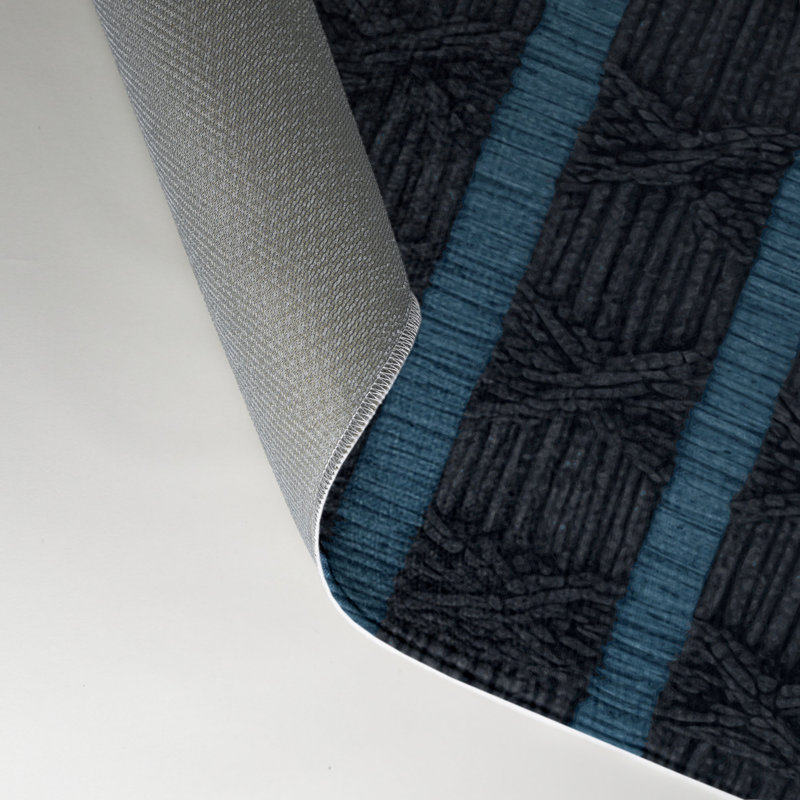 Tapis noir intérieur et extérieur Trellis, Rectangle 5 pi x 7 pi