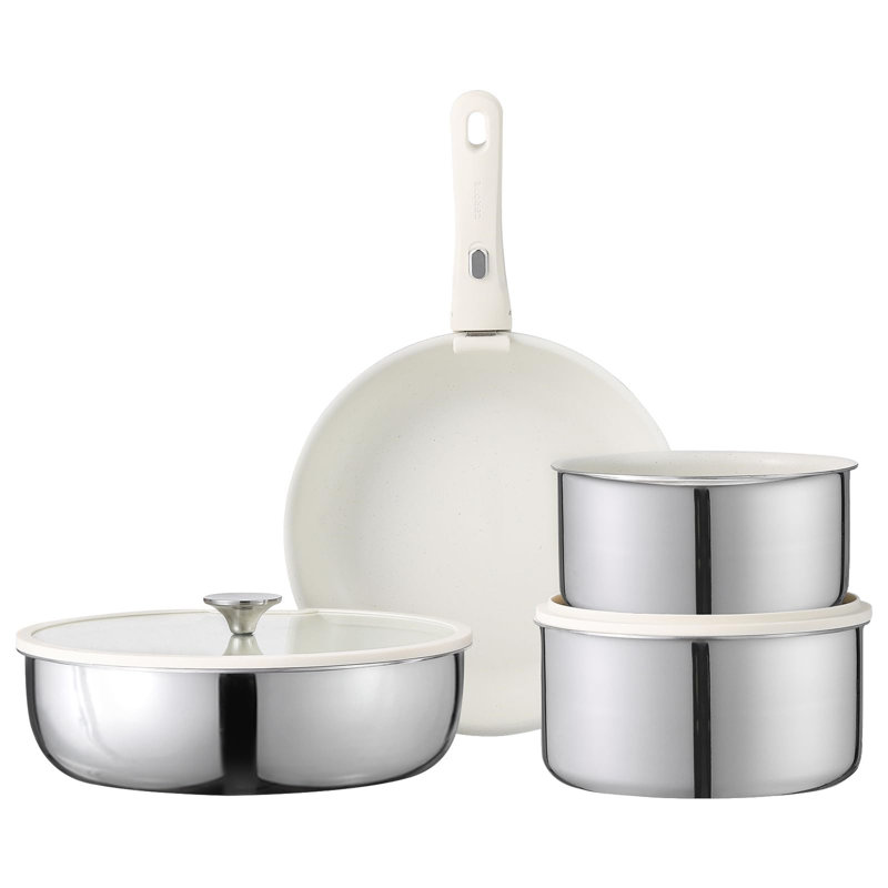 Naylah 7 - Piece Granite Cookware Set