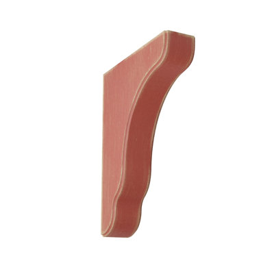 1 3/4"W x 8 1/2"D x 11"H Plymouth Wood Vintage Decor Bracket, Salvage Red