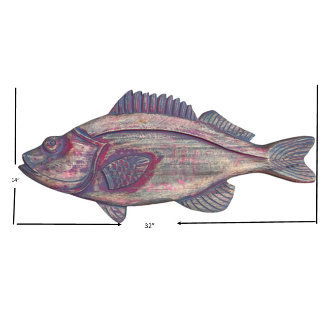 Snook poisson suspendu - rose patiné