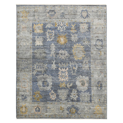 Jwell Hand Knotted Wool Geometric Area Rug