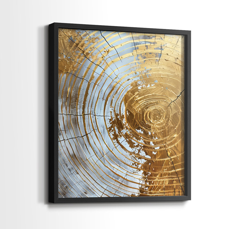 ABSTRACT Series CXL - Impression encadrée de qualité supérieure - Prêt à être accroché - Aucun clou requis, H 29 po x l 23 po