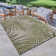 Paseo Paume All-Weather Flatweave Indoor/Outdoor Area Rug, Palm Green Beige Palm Leaf – Patio, Deck, Porch & Living Room