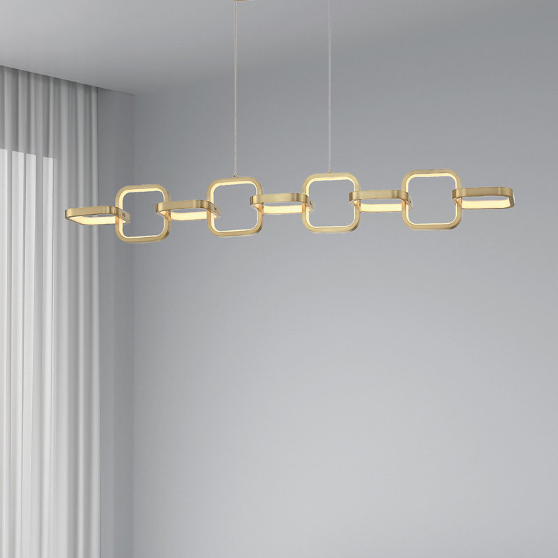 Emra 1 - Light LED Single Pendant, Aged Brass
