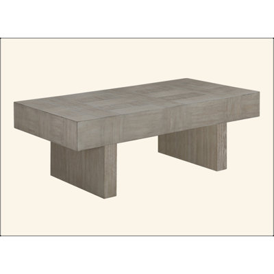 1Pc Contemporary Style Brown Gray Coffee Table Rectangular Table Top Wooden Living Room Furniture