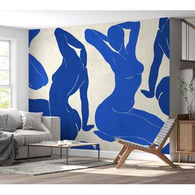 Murale abstraite pelez et collez - style Matisse femmes