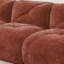 Ensemble de canapé 2 pièces à assise profonde confortable, tissu de velours doux, éponge haute densité 32D, sans assemblage, salon moderne, rouge-brun-1624048853
