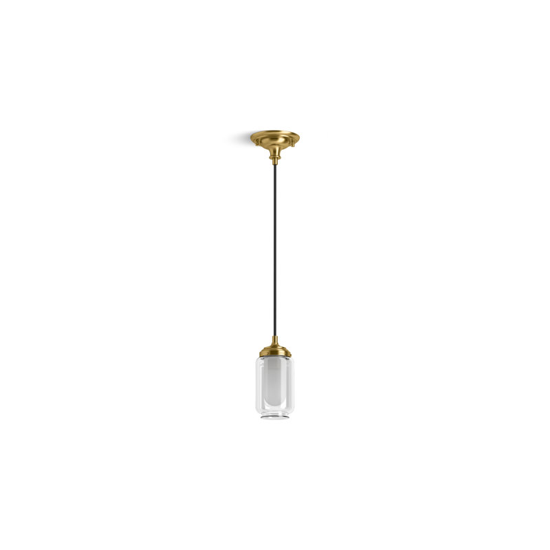 Artifacts One-Light Pendant, Brushed Moderne Brass