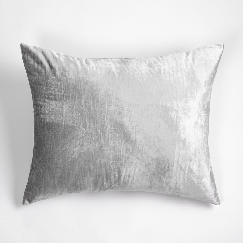 Lia Cotton Blend Pillow Sham, Standard, Limestone